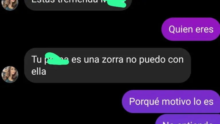 Imagen de alguno de los mensajes que las v&iacute;ctimas del acoso recib&iacute;an /Cedidas a H.A.