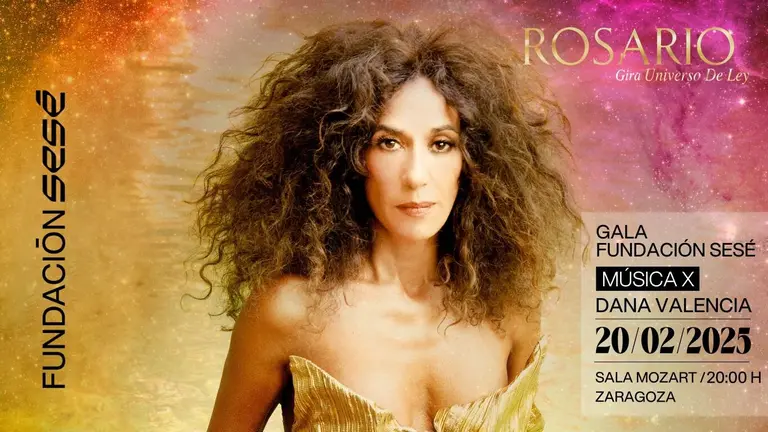 Cartel del concierto de Rosario Flores en Zaragoza. / Fundaci&oacute;n Ses&eacute;