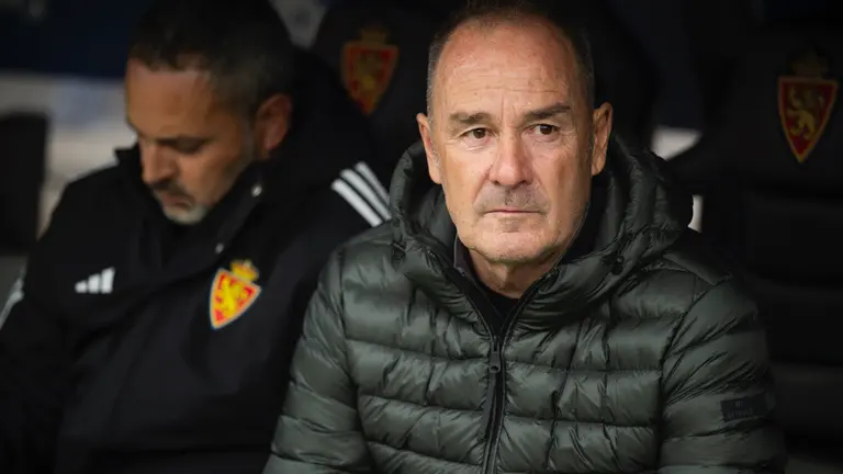 V&iacute;ctor Fern&aacute;ndez con el Real Zaragoza / MARCOS CEBRI&Aacute;N