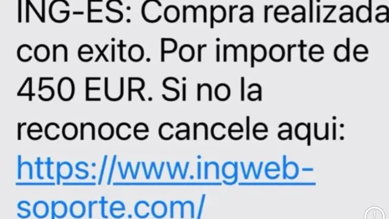 Imagen de otro de los enga&ntilde;os que llegan a las v&iacute;ctimas a trav&eacute;s de 'SMS' /H.A.