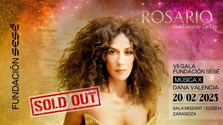 Rosario abrir&aacute; su gira con el concierto solidario de Zaragoza.