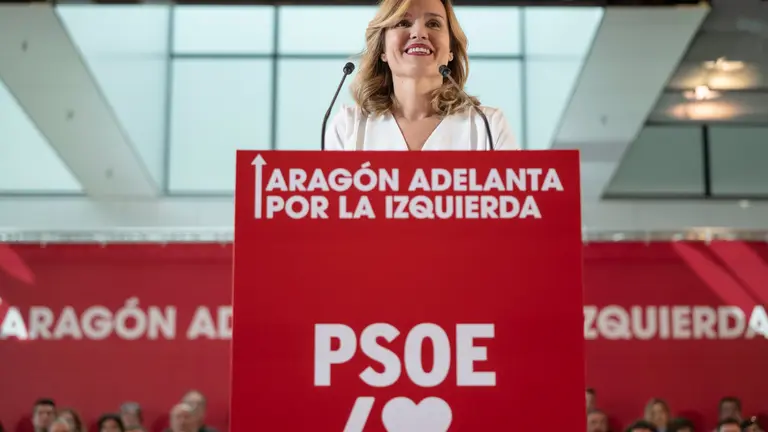 Intervenci&oacute;n de Pilar Alegr&iacute;a en el acto de este s&aacute;bado en Zaragoza