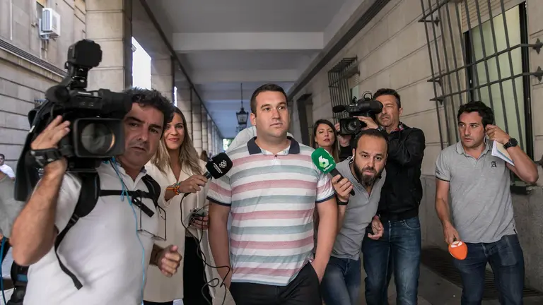Jos&eacute; &Aacute;ngel Prenda miembro de 'La Manada' saliendo de los juzgados de Sevilla / Jes&uacute;s Prieto. EP