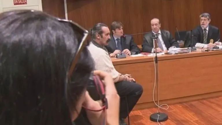 Imagen del Pablo C.L cuando fue juzgado por el crimen de Montori /Arag&oacute;n Tv