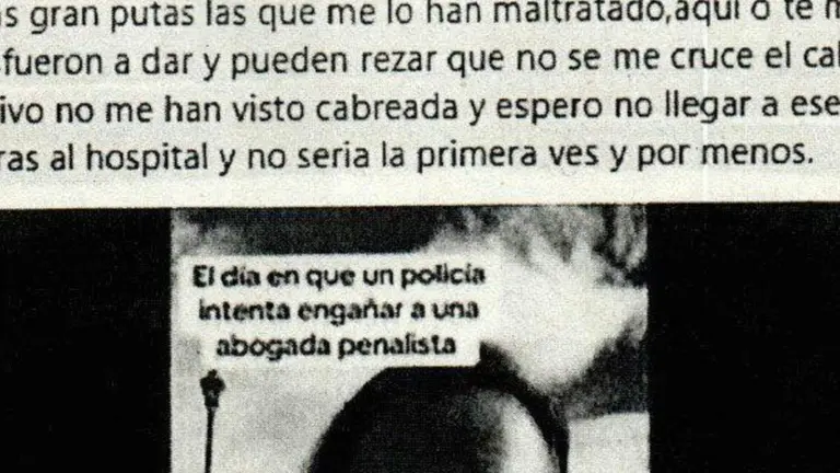 Imagen de una de las supuestas amenazas que esta madre puso en una red social /Cedida a H.A.