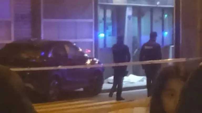 Lugar del homicidio, calle San Rafael