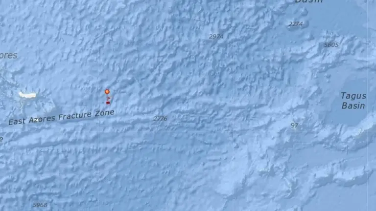 Punto de hundimiento del barco.