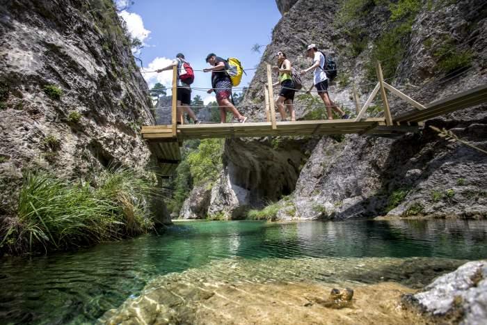 Ruta del Parrizal, en Beceite (Teruel). / Turismo Aragón