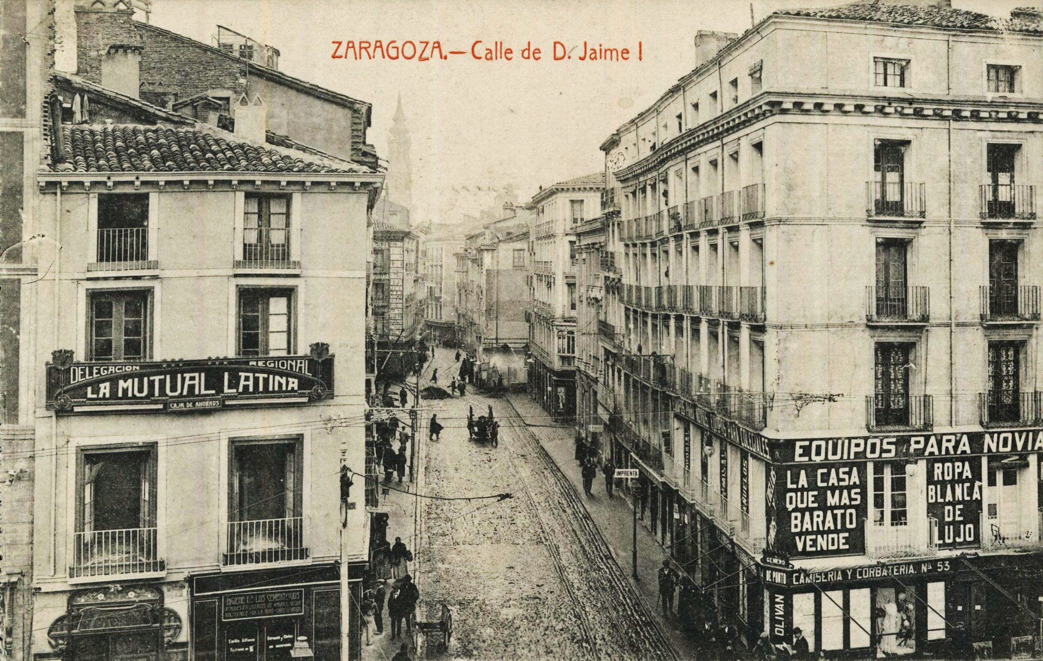 Creación de la calle Jaime I de Zaragoza