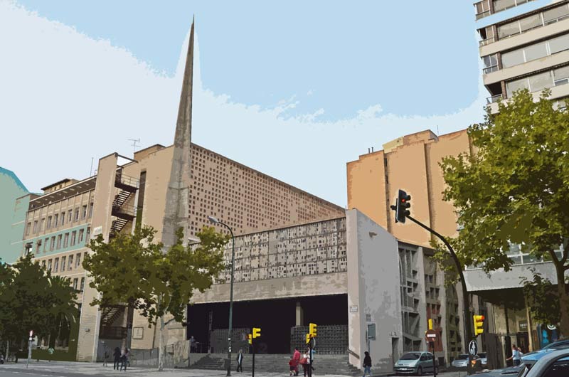Edificios diferentes en Zaragoza