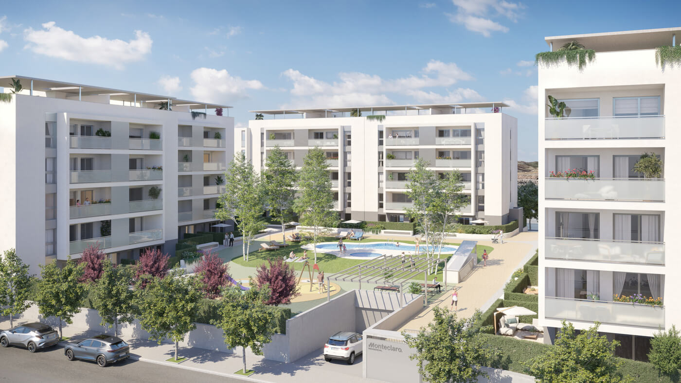 Residencial Monteclaro, en la mejor zona de Cuarte de Huerva / LUJAMA