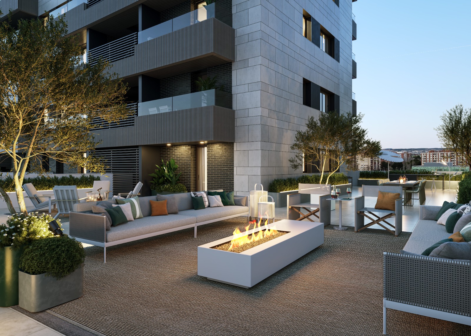 Terraza en Adarve Residencial / Grupo Plaza 14