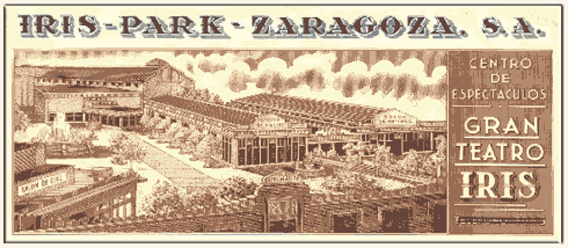Publicidad del Iris Park / Raimundo Lanas, Gran Archivo Zaragoza Antigua