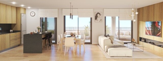 Estancias amplias y luminosas / Segia Residencial