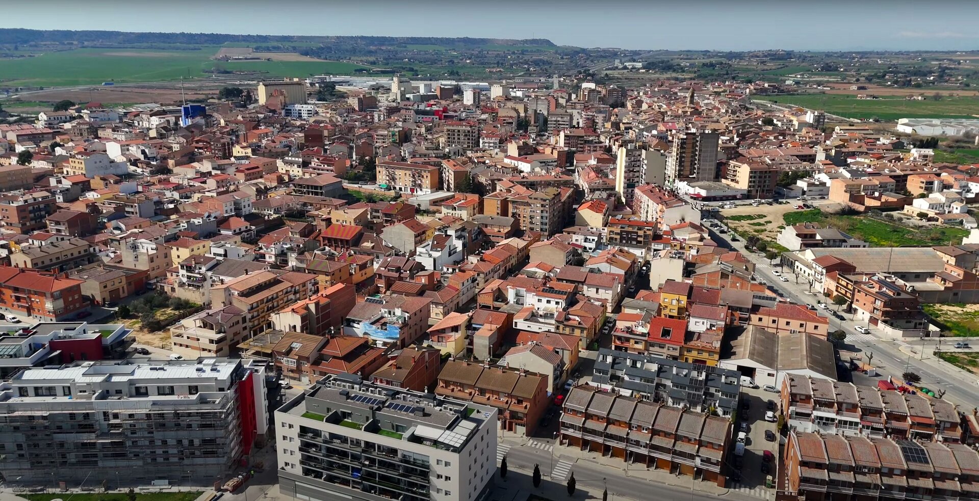 Binéfar desde las alturas / AB