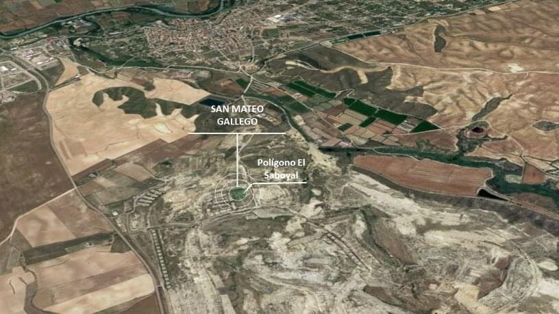 La ubicación de El Saboyal: en el sur de San Mateo de Gállego / Cedida