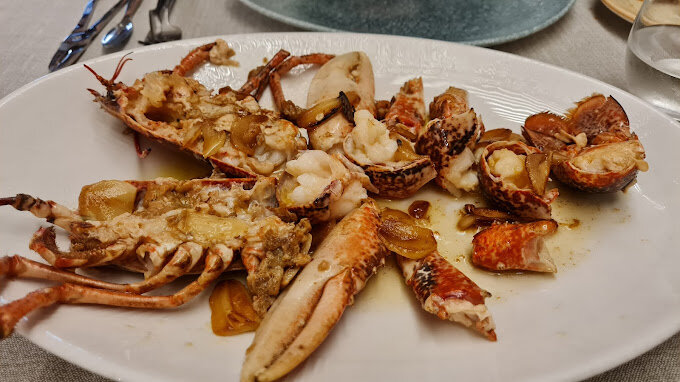 Cigala a la brasa. Nueva Karambola