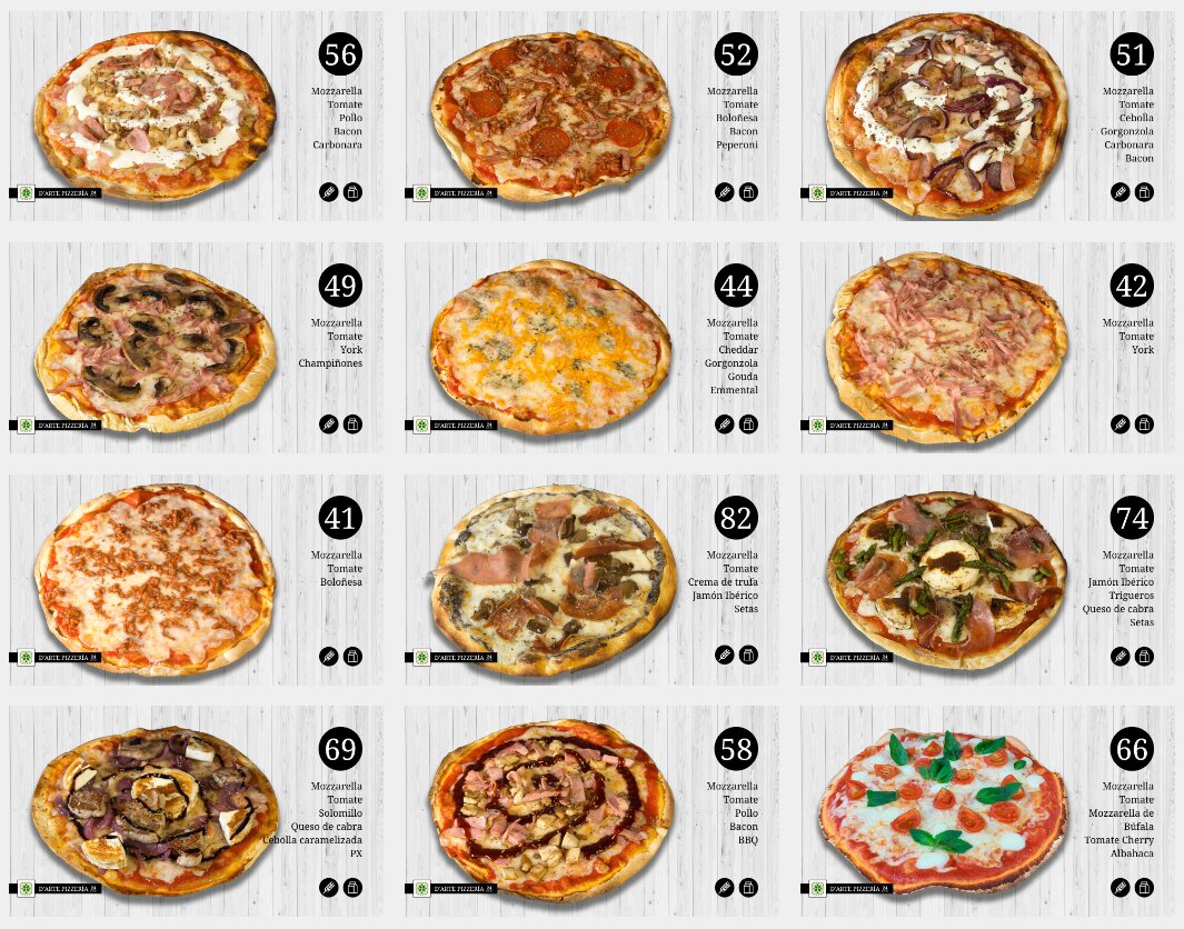 Sabores pizzería D'Arte