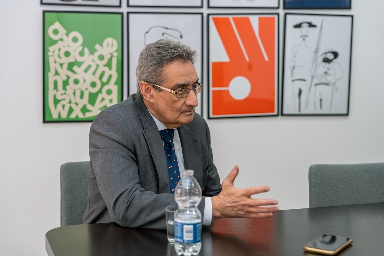 Julio Calvo durante la entrevista. /Álvaro Calvo