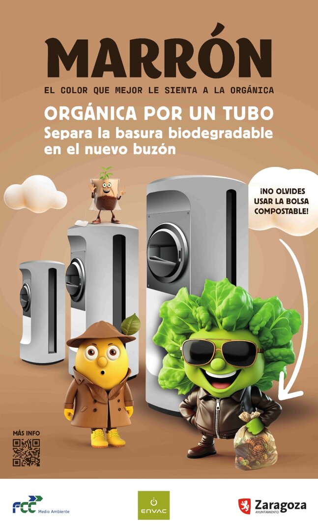 Campaña de recogida de residuos orgánicos en Valdespartera a través del sistema neumático