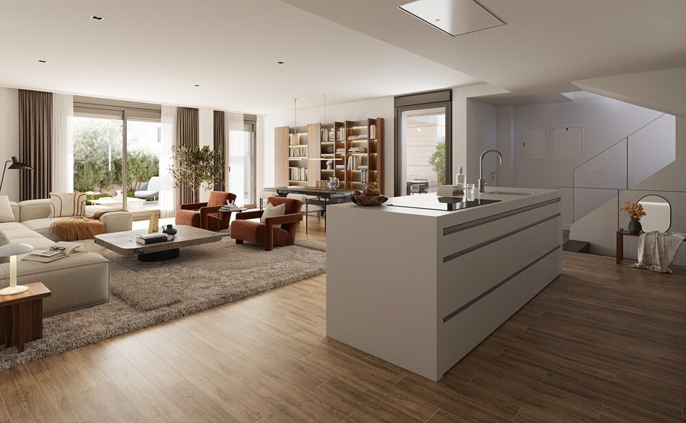 Salones amplios y con los mejores materiales / Cas Inmobiliaria