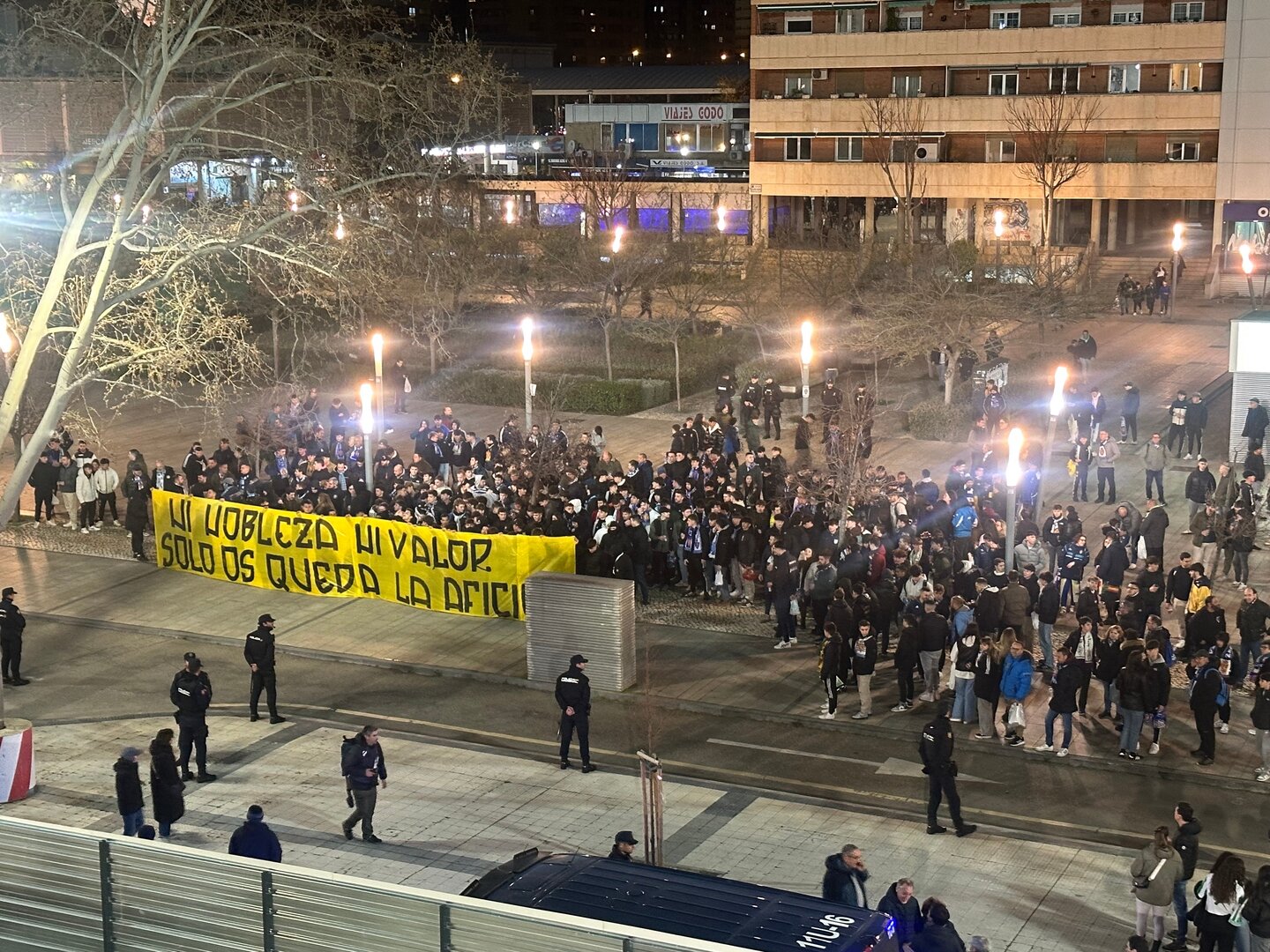 Protestas en La Romareda / HOY ARAGÓN