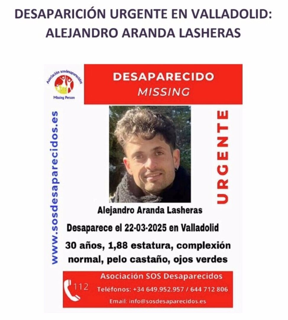 Cartel de la búsqueda de Alejandro Aranda. /Sos Desaparecidos