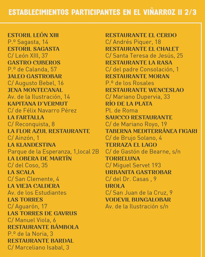 Participantes del Viñarroz