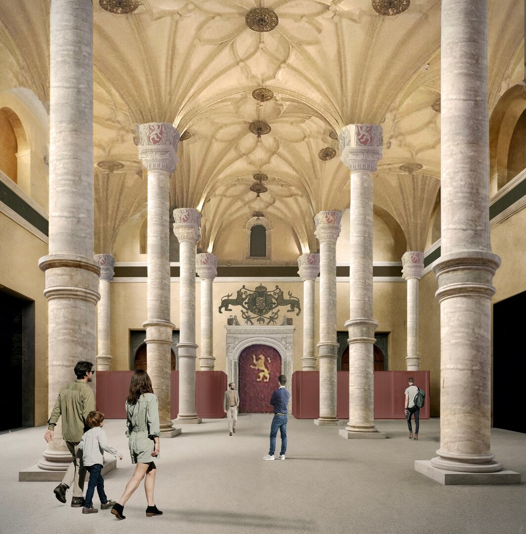 El interior de La Lonja, tras la reforma. AZ