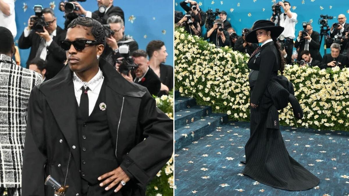 Rihanna y ASAP Rocky en la Met Gala 2025