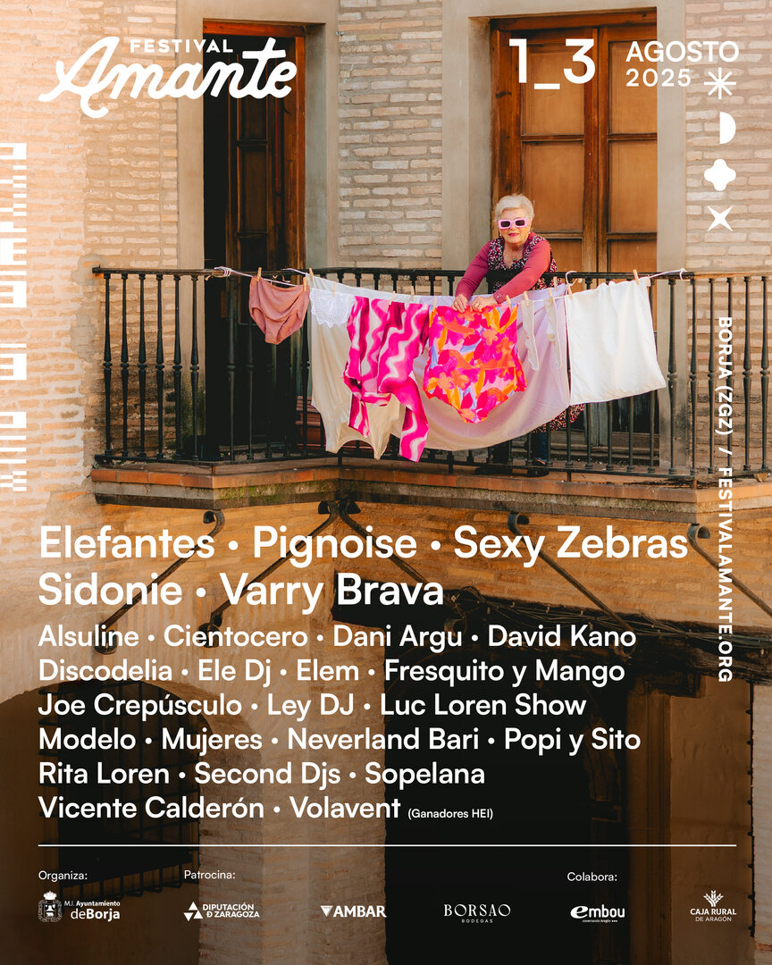 Cartel del festival Amante 2025, en Borja.