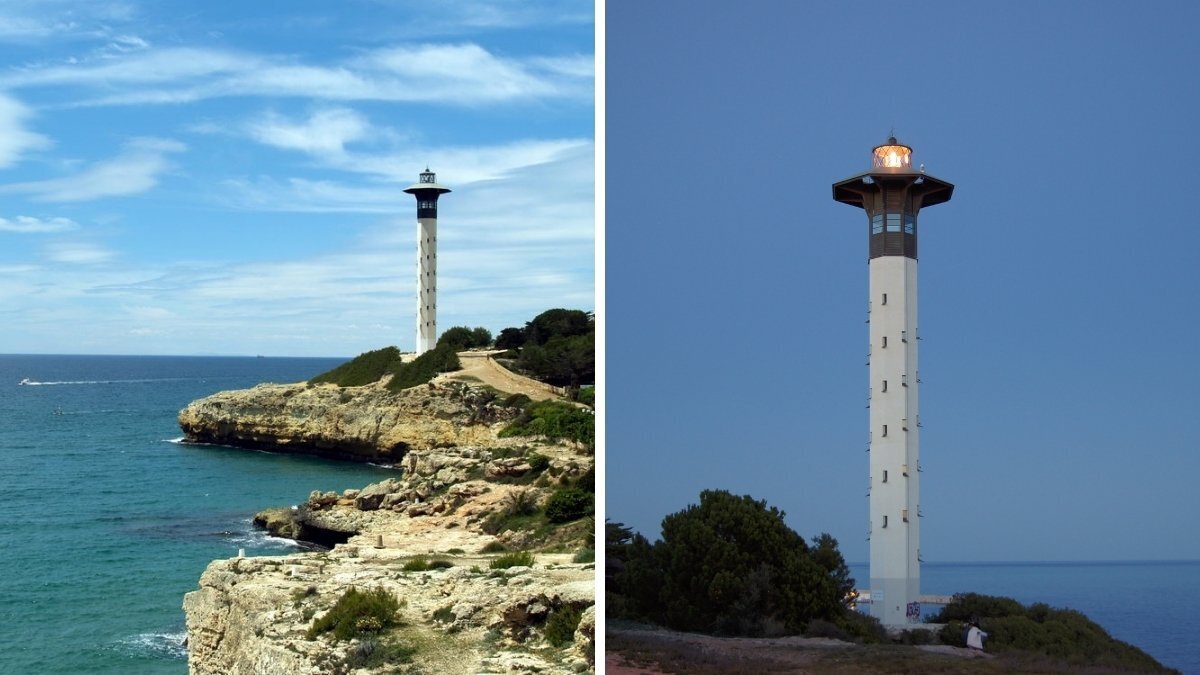 Así es el faro de Torredembarra