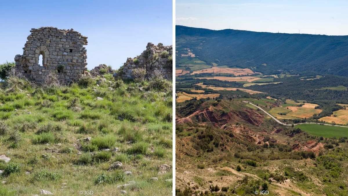 Restos del Castillo de Toló y sus vistas
