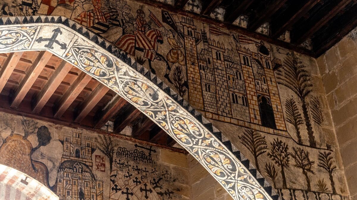 Detalles en el interior del Castillo Calatravo de Alcañiz. / David Gil