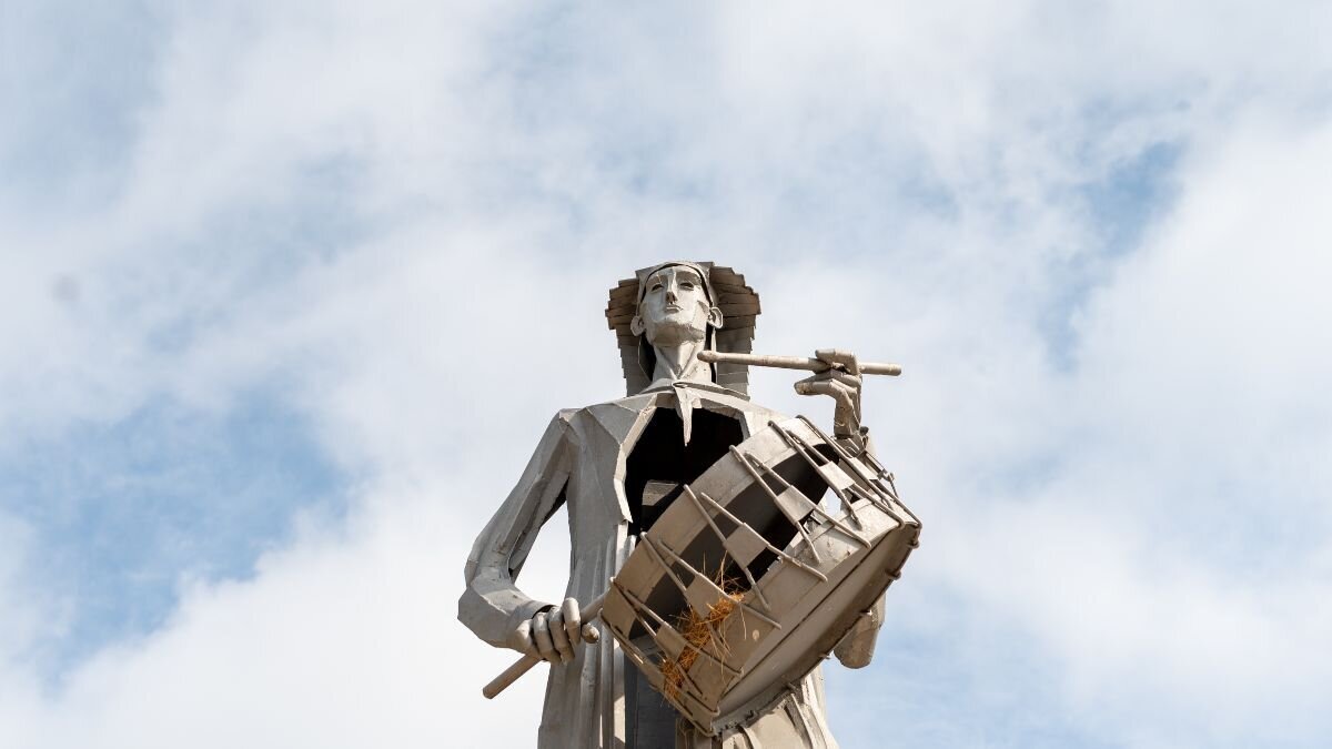 Monumento al tambor, en Alcañiz. / David Gil
