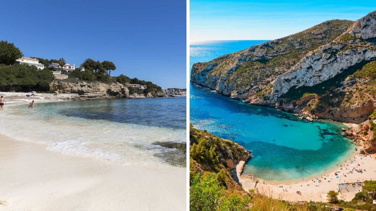 Cala Fustera y Cala  Pinets en Benissa