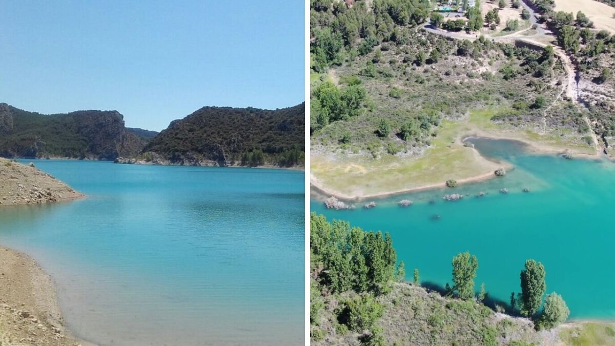 Aguas del embalse de Baldellou
