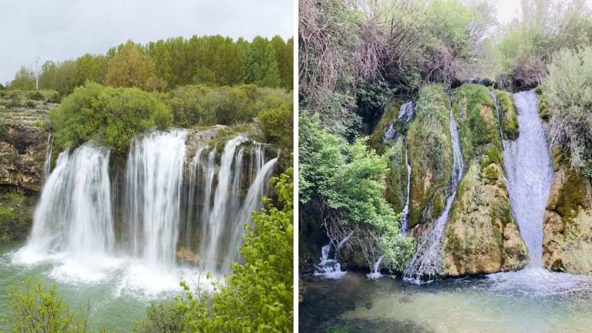 Cascada del Molino de San Pedro (Izquierda) y Cascada el Valdecillo (Derecha)