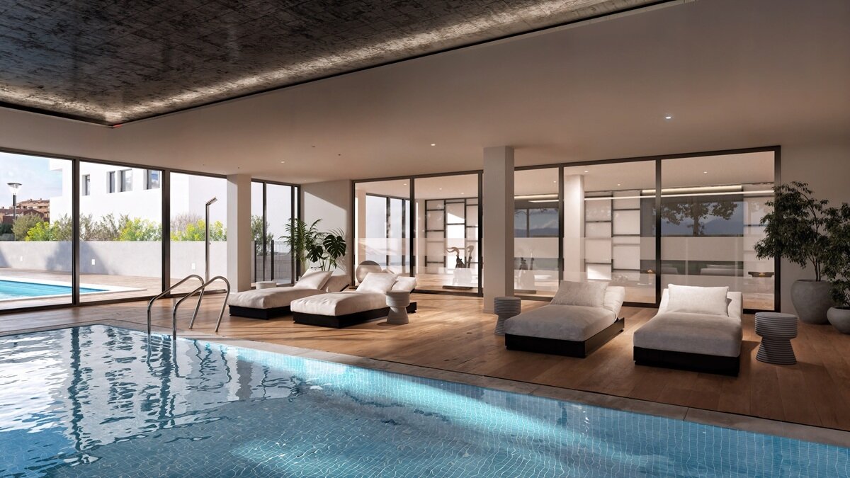 Piscina interior para los meses de frío / Libra Gestión de Proyectos