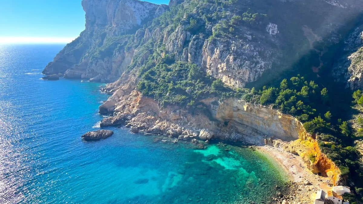 Cala Llebeig desde el aire