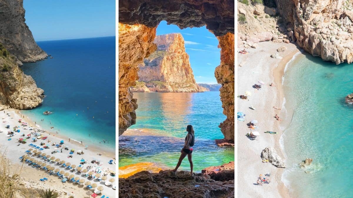 Cala del Moraig con diferentes perspectivas