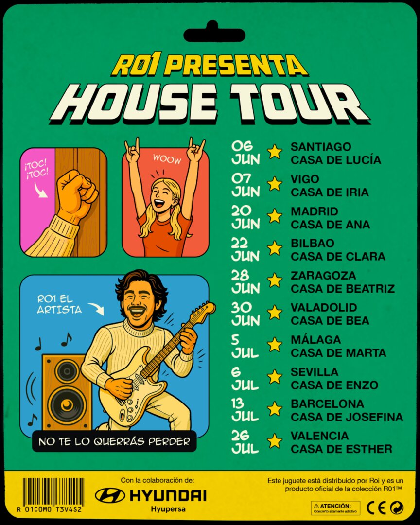 Cartel de la gira 'House Tour'  de Ro1