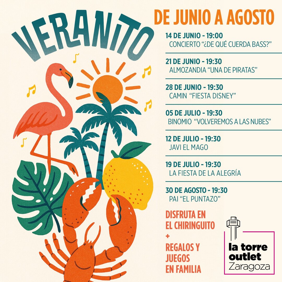 Programación del Veranito de La Torre Outlet