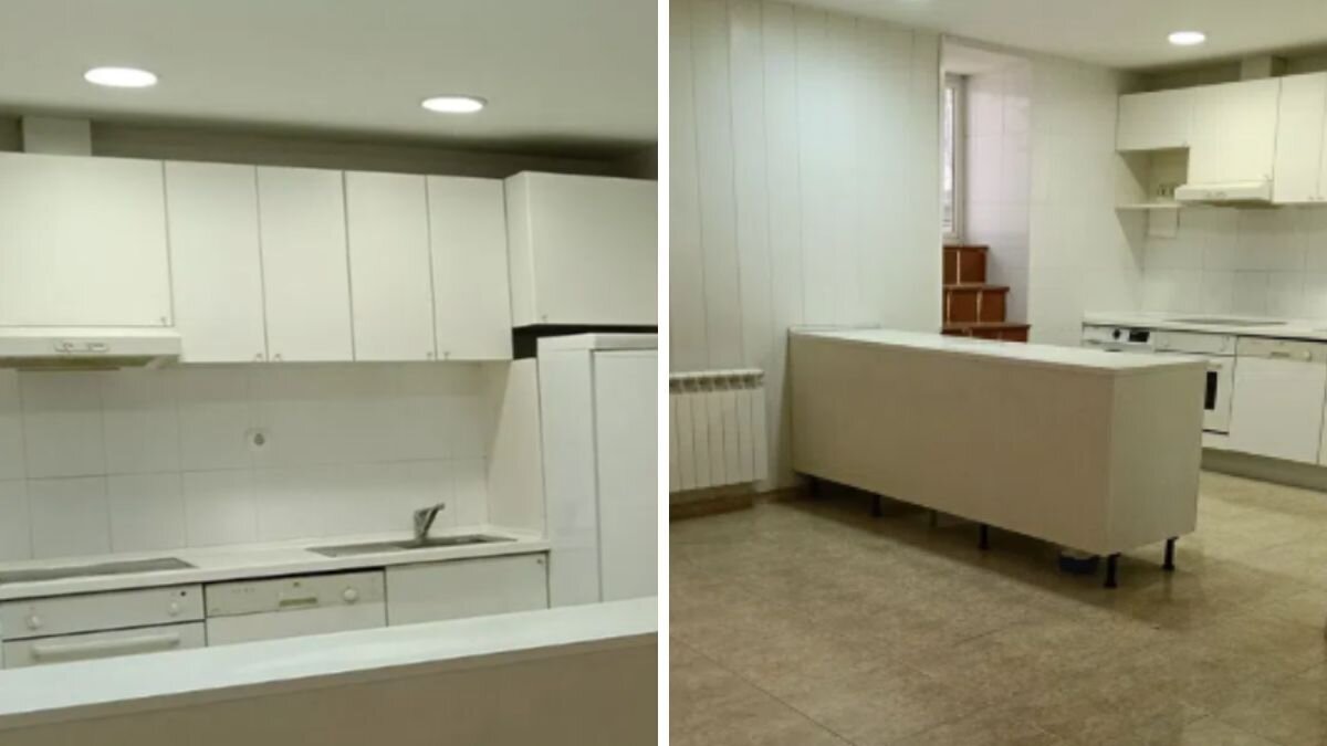 Cocina y comedor del Piso más barato del centro de Zaragoza
