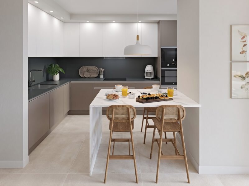 Cocina Residencial Amaranto
