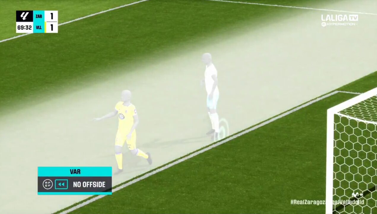 Acción revisada por el SAOT en el Real Zaragoza - Valladolid