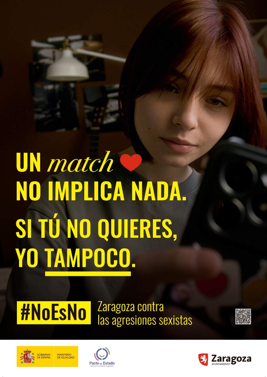Campaña del Ayuntamiento para promover unas fiestas seguras y respetuosas, sin agresiones sexistas.