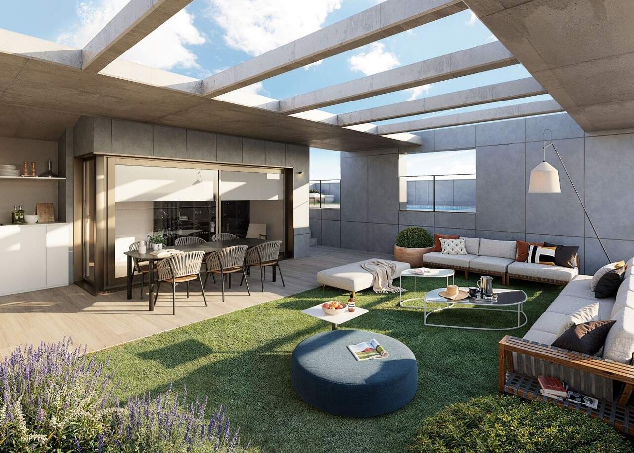 Terraza en vivienda ático de Montecito. / GESTIÓN COMÚN