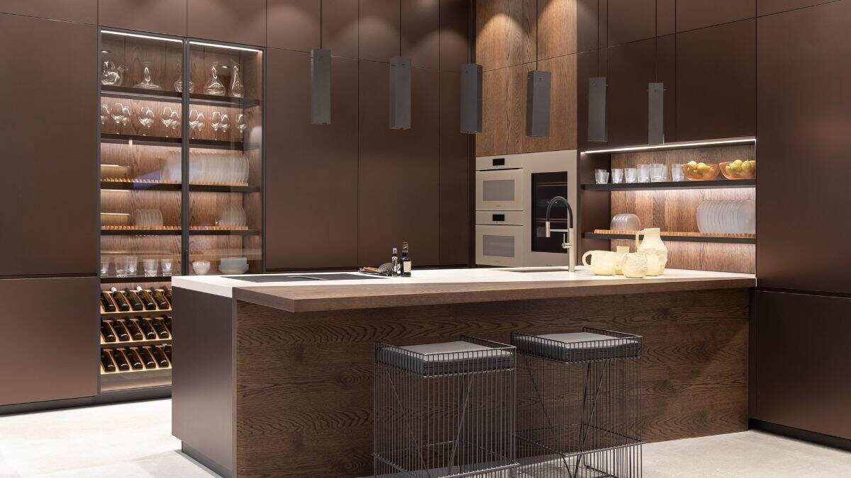 Cocina de Porcelanosa con encimera KRION. / PORCELANOSA