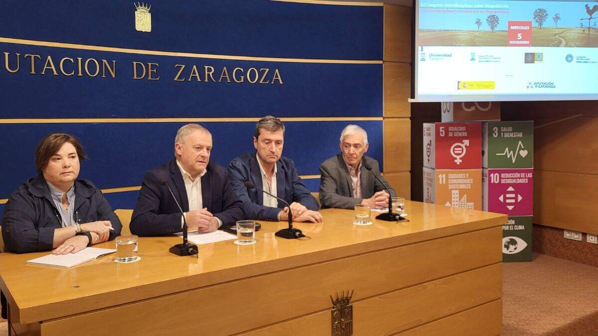 Presentación del III Congreso Interdisciplinar sobre Despoblación en la sede de la Diputación de Zaragoza. / DPZ